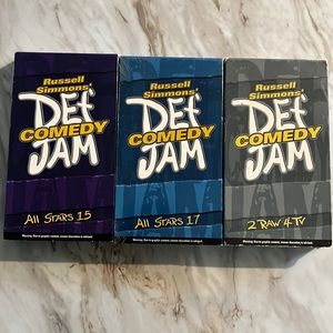 Def Comedy Jam All Stars & 2 Raw 4 TV VHS Tapes